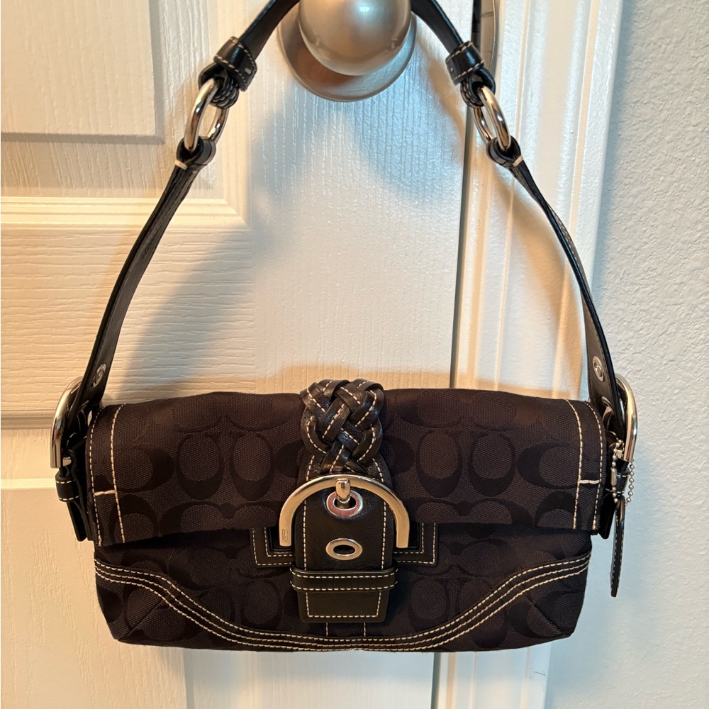 Vintage Y2K Coach Soho Signature Shoulder Bag